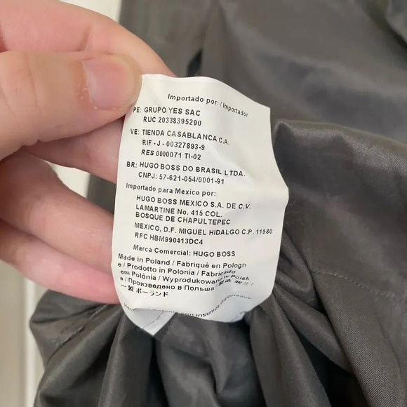 HUGO BOSS Deonne Dress Gray Silver Size 2 Collared Workwear Career Business - Picture 7 of 7